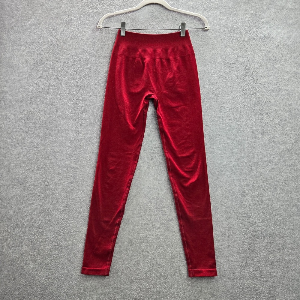 Alphalete Women Activewear Pants XS Red Leggings Mid‎ Rise 26 in Inseam